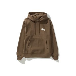 Felpa con cappuccio Stussy granata