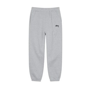 Pantaloni grigi Stussy con logo
