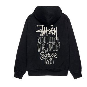 Felpa con cappuccio Stussy viola