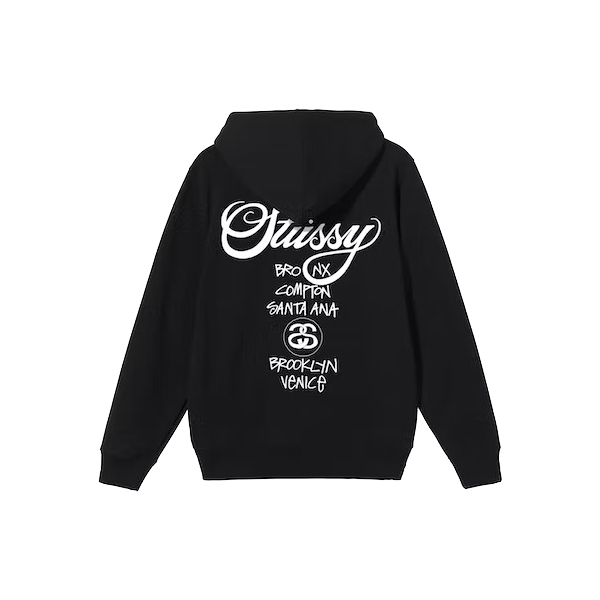 Felpa con cappuccio Stussy World Tour Felpa con cappuccio Stussy World Tour